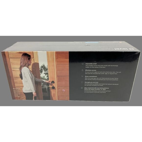 Level Touch Invisible Smart Lock Deadbolt Door C-L12U B2 Nickel New Sealed - Picture 2 of 6